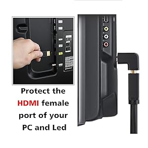 HDMI Male to HDMI Female 90 Degree Adapter