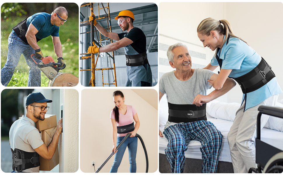 FREETOO Back Braces for Lower Back Pain Relief with High