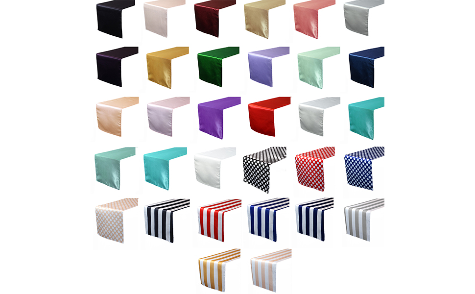 Your Chair Covers 14 x 108 inch Satin Silk Table Runner
