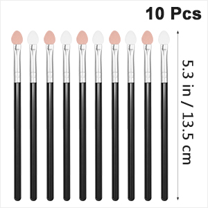 Amazon Frcolor スポンジチップ 使い捨て アイシャドウチップ ロングハンドル アイシャドウブラシ メイクブラシ メイクアップ用具 10本セット Frcolor アイシャドウチップ 通販
