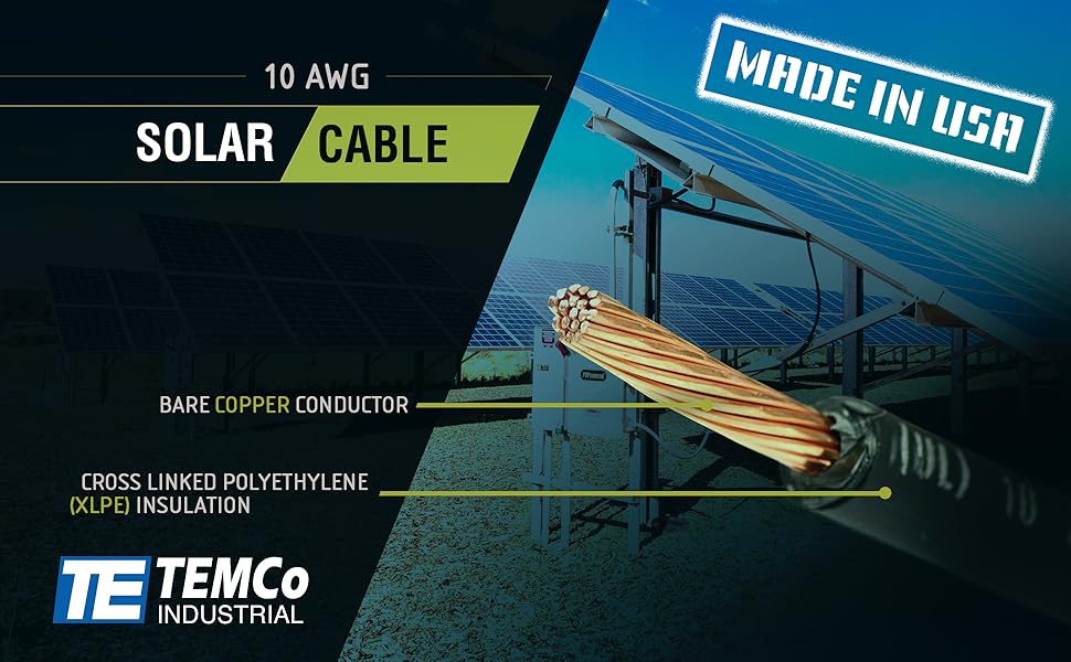 10 AWG Solar Wire Made in USA