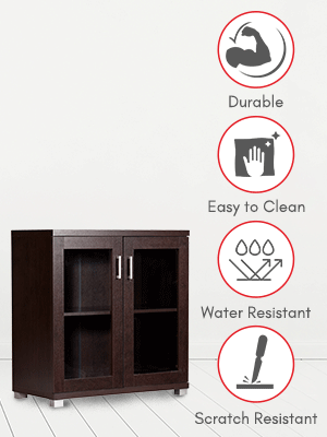 DeckUp Uniti Book Shelf/Display and Storage Unit (Dark Wenge, Matte Finish SPN-FOR1