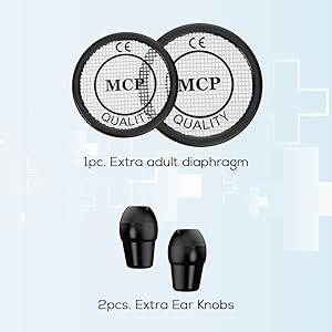 mcp rainbow stethoscope for doctors medical students dual head gold finish cardiology single head