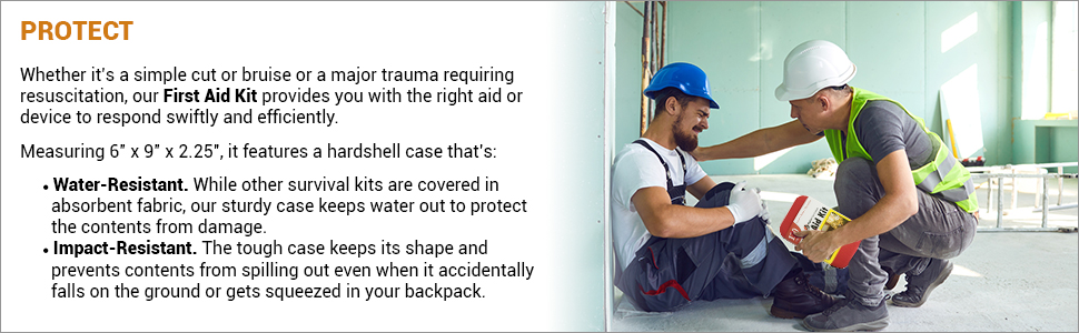 first aid kit for camping and hiking survival disaster trauma treatment wound care products EMT bag