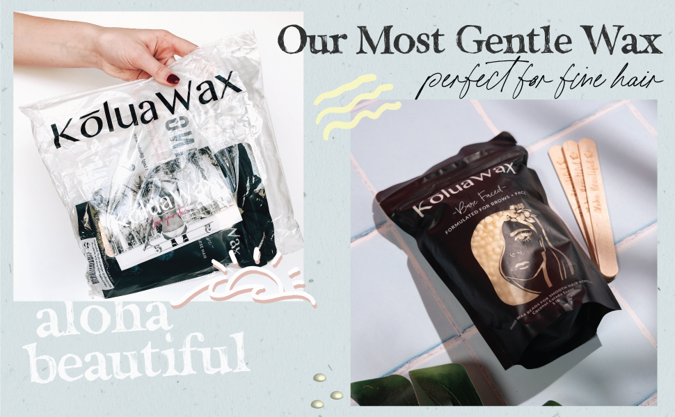 Bare Faced hair removal wax for brows and face