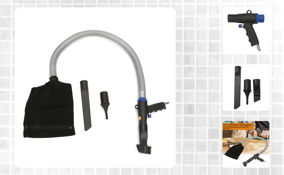 Hilitand Air Compressor Gun Kit, 100cm High Pressure Air Duster Blow