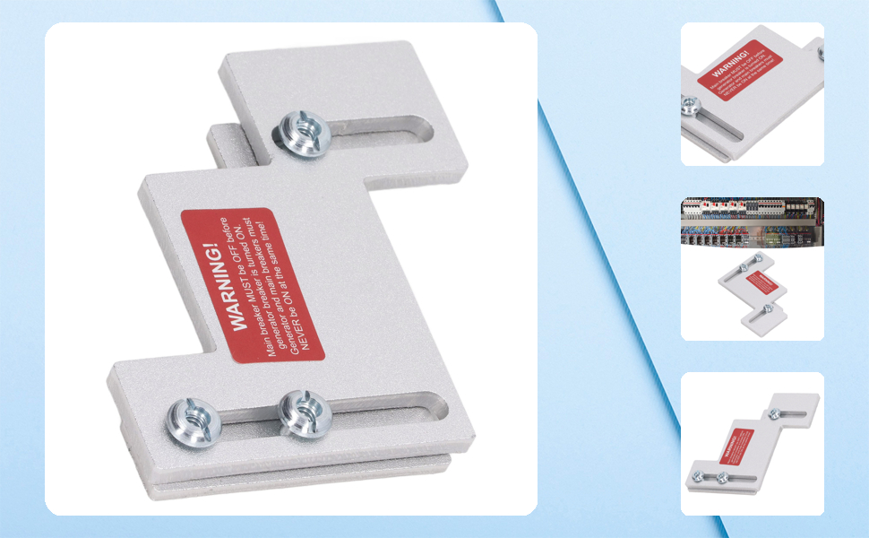 BR200 Generator Interlock Kit for Cutler Hammer 150A 200A Panels Main and Generator Circuit