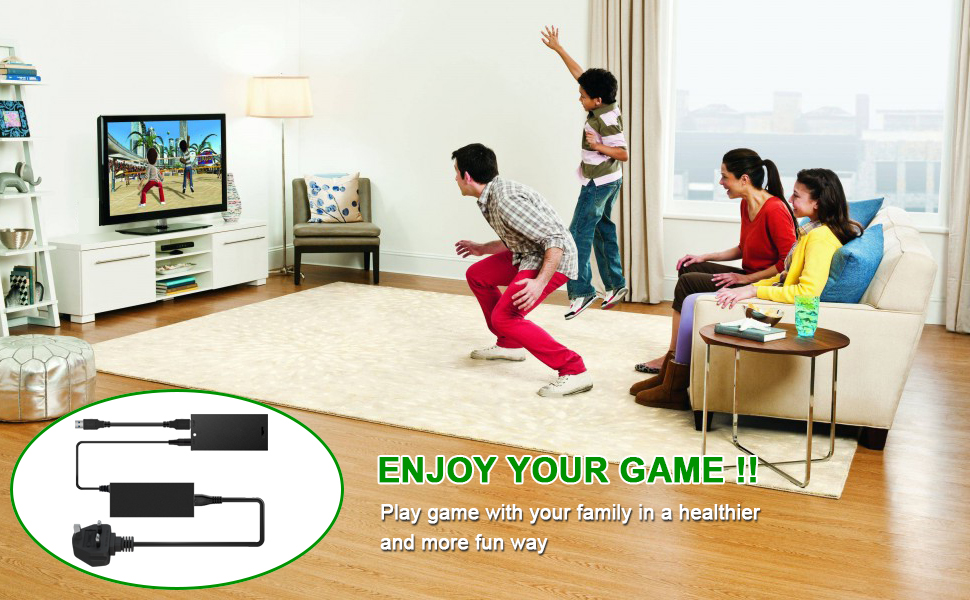 Feirsh Kinect Power Adapter for Xbox One X/S and Windows 8/8.1/10 PC