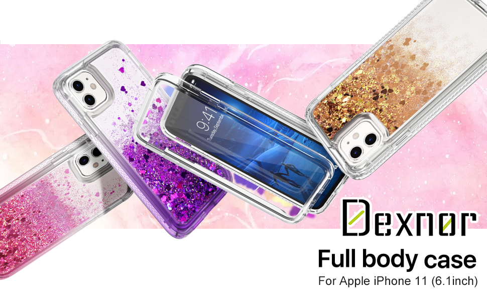 Dexnor Case for iPhone 11,[Built in Screen Protector