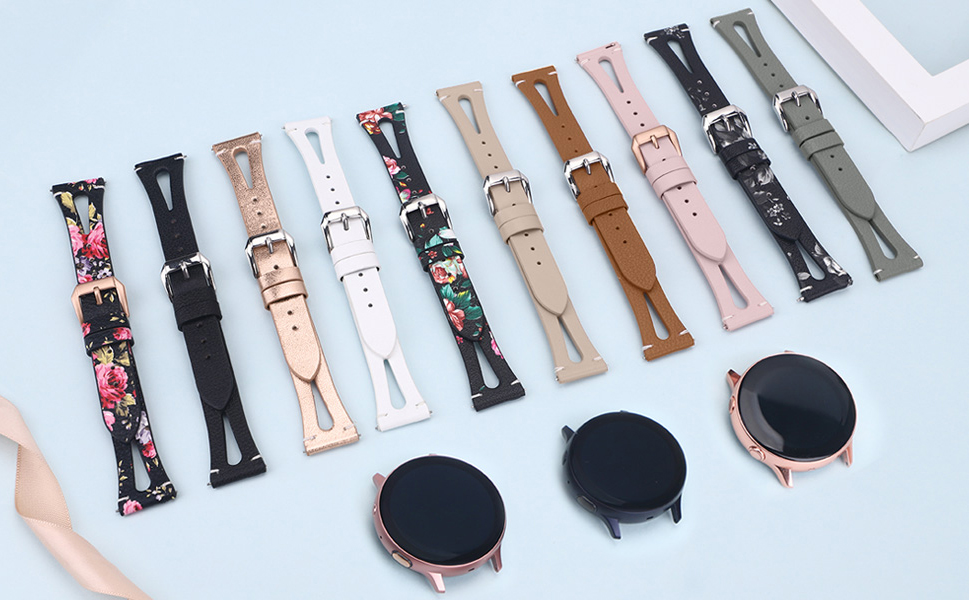 EZCO Leather Bands Compatible with Samsung Galaxy Watch