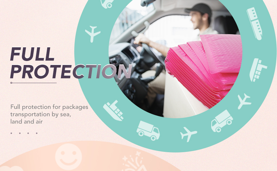 GSSUSA Padded Poly Mailers 6x10 Inches Bubble Mailer Envelopes Small