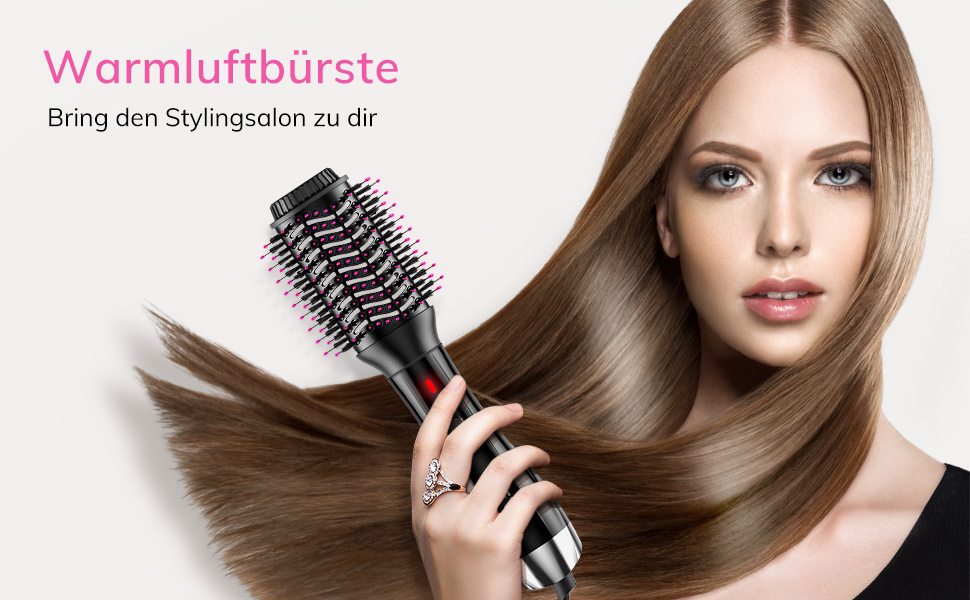 Haartrockner 5-in-1 Multifunktionale Heißluftbürste Hair Dryer Volumizer & Massagekamm