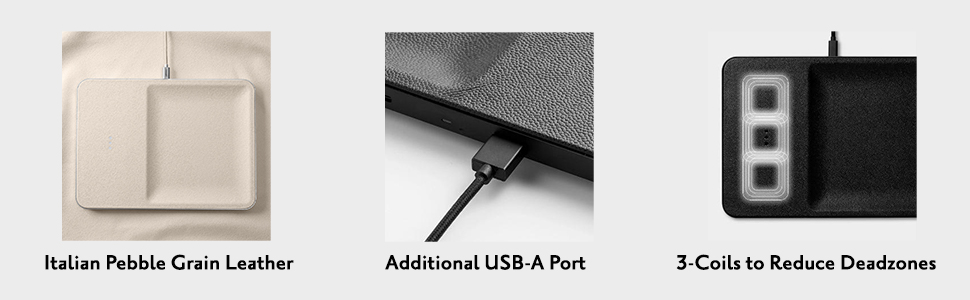catch3, wireless charging, courant, wireless charging trey, apple charger