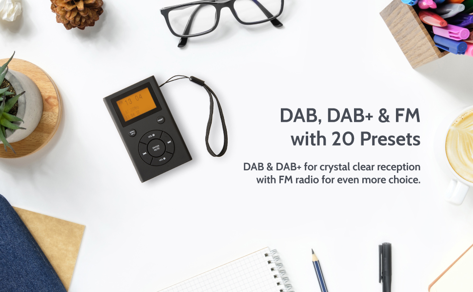 i-box Portable DAB/DAB+ & FM Pocket Radio