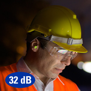 protection industrial earplugs comfort high visibility work tinnitus cancelling blocking NRR decibel