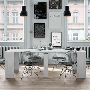 Amazon.es: Habitdesign 004580BO - Mesa de comedor extensible