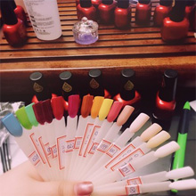 False Nail Sticks Polish Board Nail Polish Practice Display Art Tips with Metal Split Ring