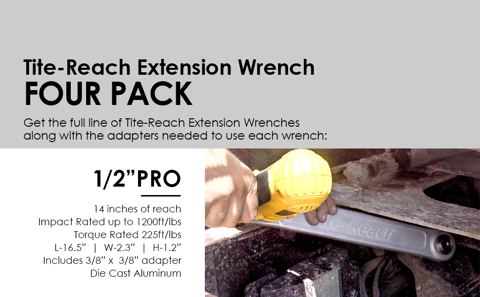 TiteReach Extension Wrench (Four Pack) Amazon.ca Tools & Home