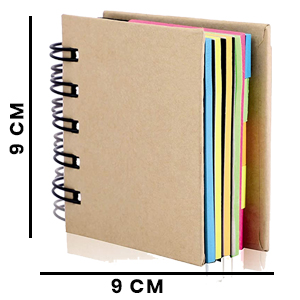 Pocket Size Spiral Sticky Note Pad