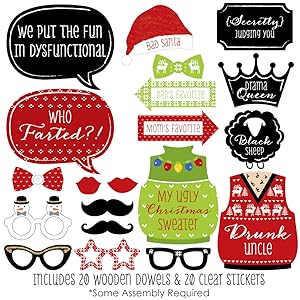 Christmas Family Reunion Photo Props