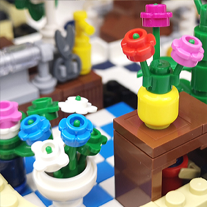 Nifeliz street Botanical Garden compatible with lego creators expert sets