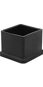 Flyshop Square Anti Slip Rubber Leg Tips Covers Furniture Protectors 3 4 Inch X 3 4 Inch 20 X 20mm Black 10pcs Amazon Com