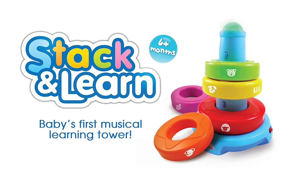 BEST LEARNING Stack & Learn Educational Activity Toy for Infants
