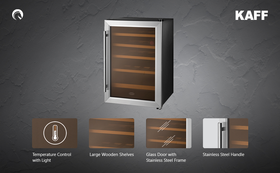 Kaff KWC 62 Wine Cooler Capacity 16 Bottles Wine Chiller Inner