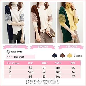 バイカラー ハイネック タートルネック ニット セーター プルオーバー トップス 長袖 厚手 大きいサイズ 着痩せ 体型カバー カジュアル 秋 冬 秋冬