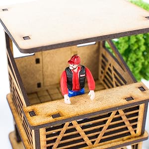 Puestos de vigilancia a Escala 1:32 para Pistas de Slot, Kit de Madera para Montar DIY Compatible con circuitos Coches Scalextric, Ninco Slot, Scalextric Original, Carrera y ScaleAuto (Puesto PSH): Amazon.es: Juguetes