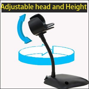 adjustable head easy to operate automatic scanner