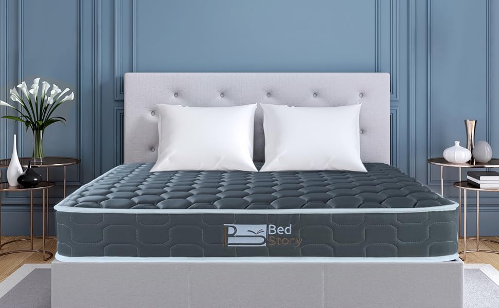 BedStory Mattress, Single Mattress, Sleeping Sprung Mattress with Skin