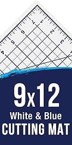 White and Blue Cutting Mat