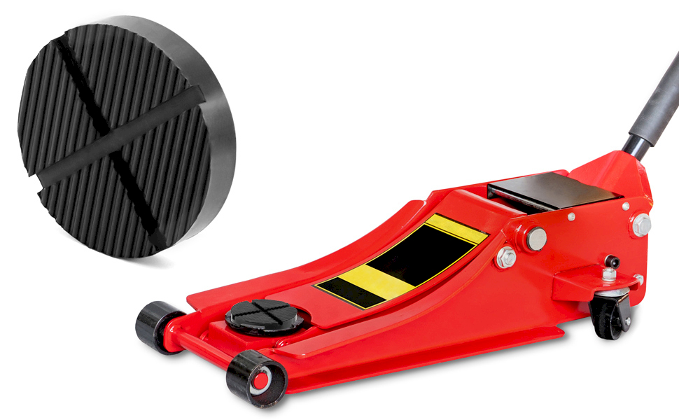 QWORK Universal Floor Jack Rubbe Pad, 2 Pack StandardSize