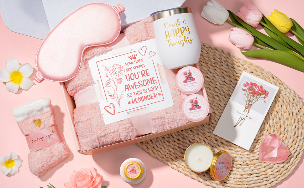 Birthday Gifts for Women, Self Care Gifts Get Well Soon Gifts Basket for Women