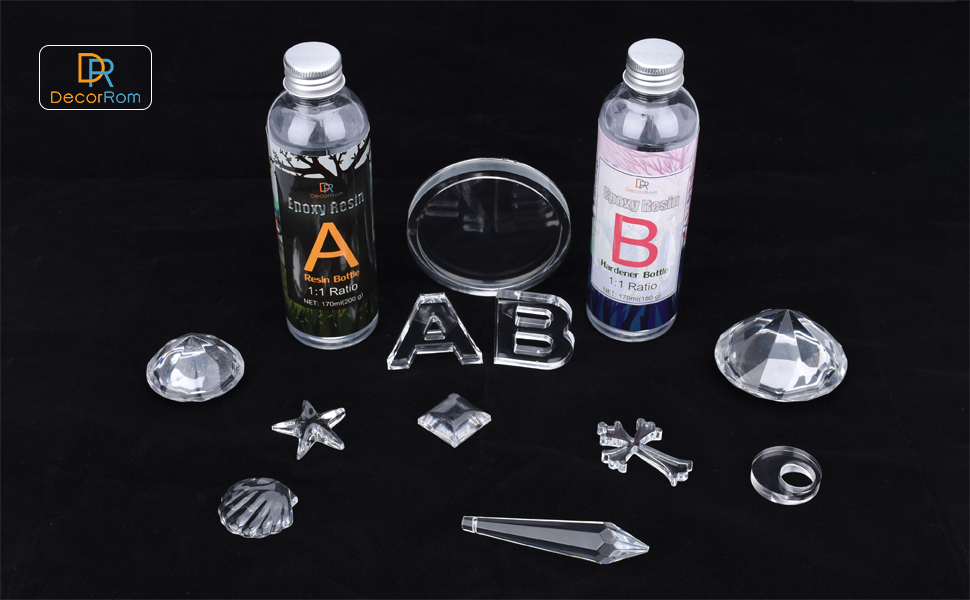 Epoxy Resin Kit 400g / 360ml Crystal Clear Epoxy Resin for Table Tops