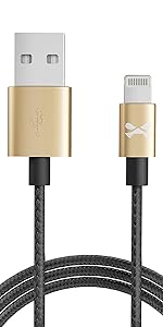 Charging iPhone X Cable Lightning Braided Super Tough Durable Strong Charger Long Doesnt Break