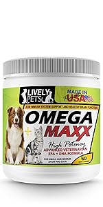  Lively Pets Omega Maxx Soft Chews for Small & Medium Dogs & Cats