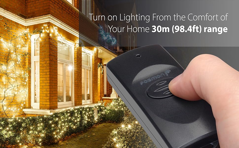Wireless Remote Control Outlet, Fosmon Outdoor Electrical Outlet Switch