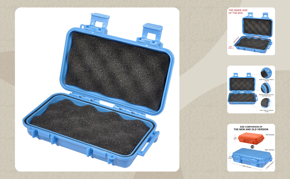 Amazon.com: Protective Hard Case with Foam 16.7x8.8x4.6cm