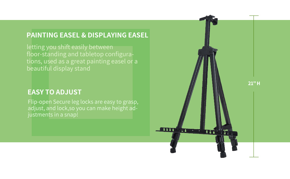 MEEDEN Reinforced Display Easel Stand Aluminum Metal