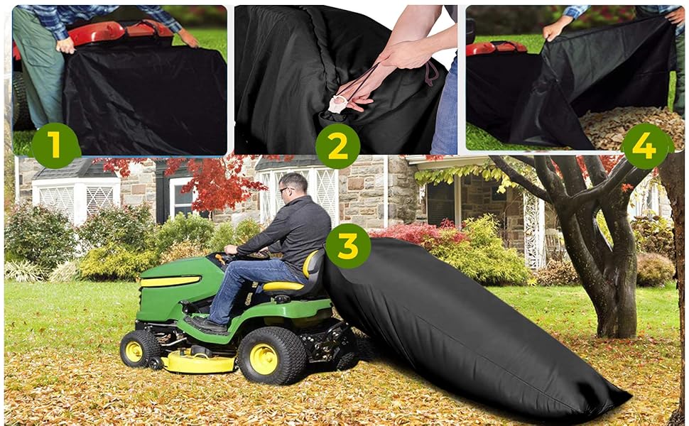 TODALE Lawn Mower Leaf Bag Fits Lawn Tractors Leaves Bag