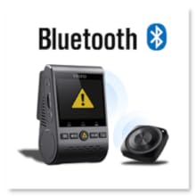 With the Bluetooth remote control (optional) mounted in a convenient location on your dashboard