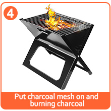 folding Charcoal Grill