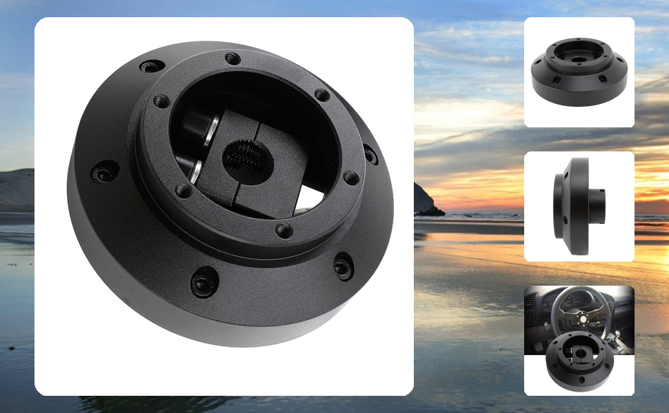 6-Hole Steering Wheel Short Hub Adapter for Lancer Evolution