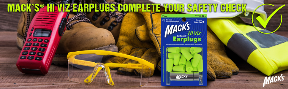 earplugs ear plugs industrial noise cancelling reduction high visibility hi viz protection hearing