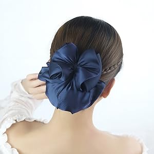 Amazon ヘアスタイル 見ちがえる おだんご ネット ヘアネット シニヨンネット ネットバレッタ バレッタ ３ｄリボン 髪どめ シニヨン ヘア バレッタ 冠婚葬祭 ヘアアクセサリー ブラック バレッタ クリップ 通販