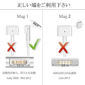 Amazon | Macbook Pro 充電器【PSE認証】60W L型 Mac 互換電源