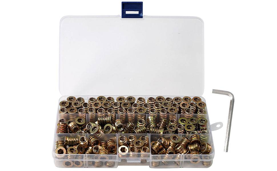 1/420 Threaded Inserts for Wood Nutsert Furniture Screwin