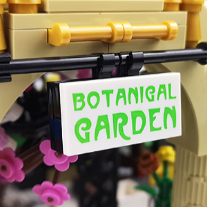 Nifeliz street Botanical Garden compatible with lego creators expert sets